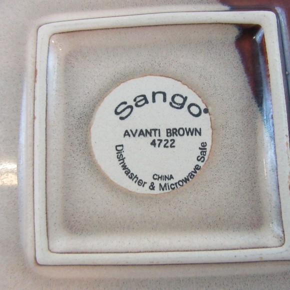 Sango Avanti Brown 11-1/8 dinner plate - Picture 2 of 4
